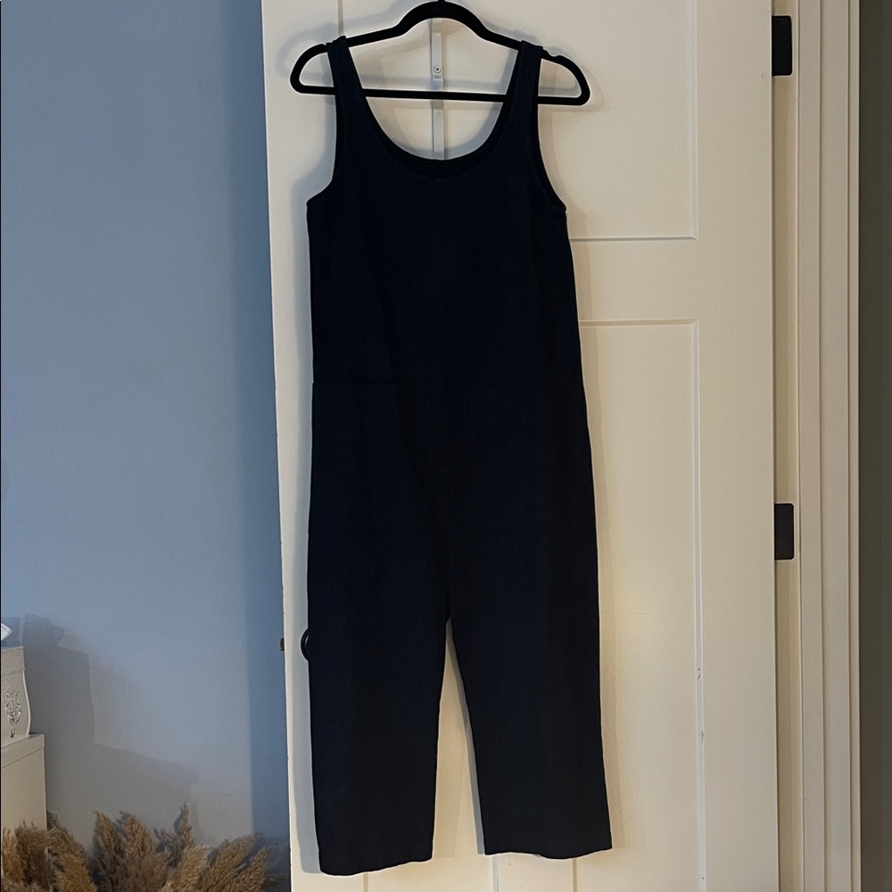 Ilana Kohn Dark Cotton/Linen Jumpsuit